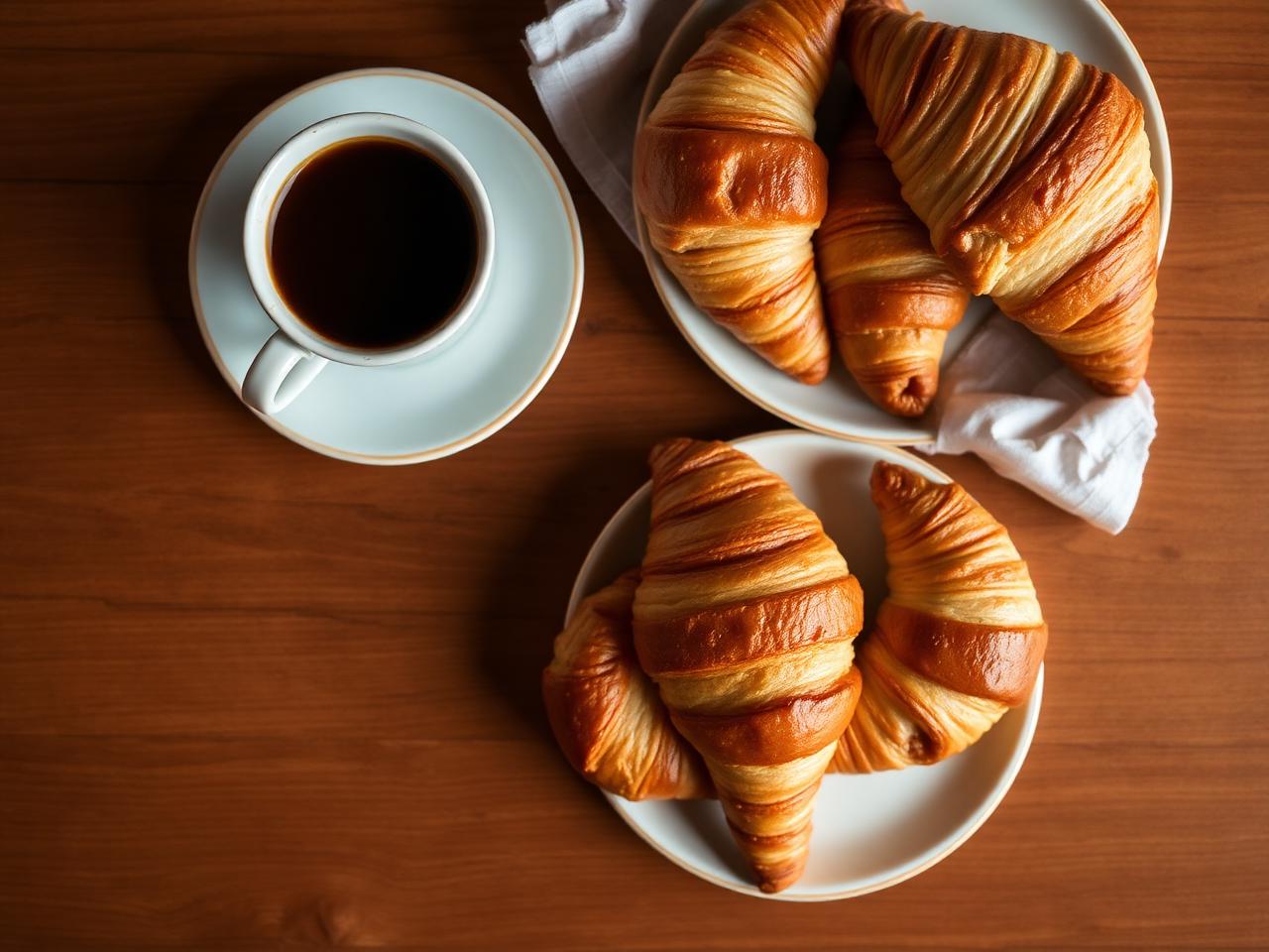 Pastries, plates, perfect mornings.